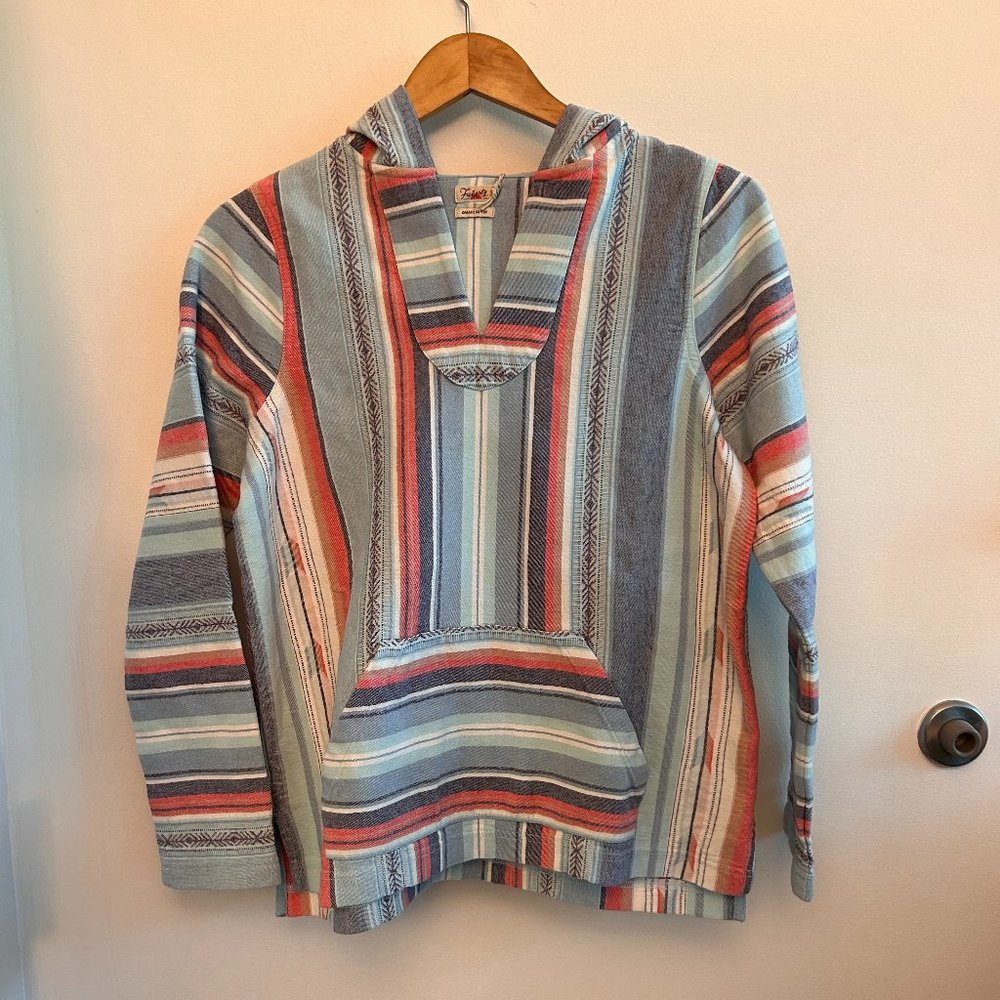 Faherty Baja Poncho, organic cotton, small, new